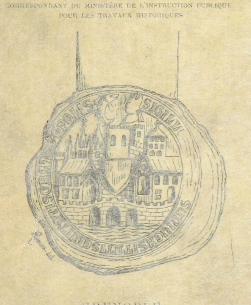 An illustration from Histoire de Grenoble, 1888, leaf 5