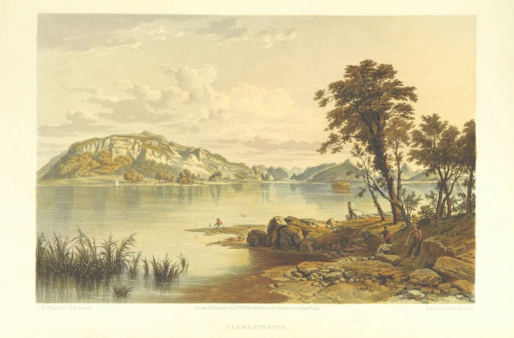 An illustration from Lake Scenery of England, 1859, leaf 103