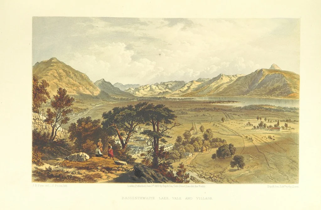 An illustration from Lake Scenery of England, 1859, leaf 111