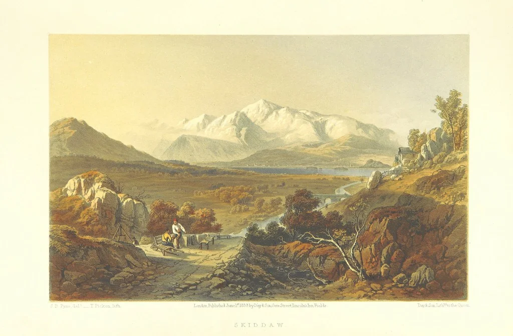 An illustration from Lake Scenery of England, 1859, leaf 119