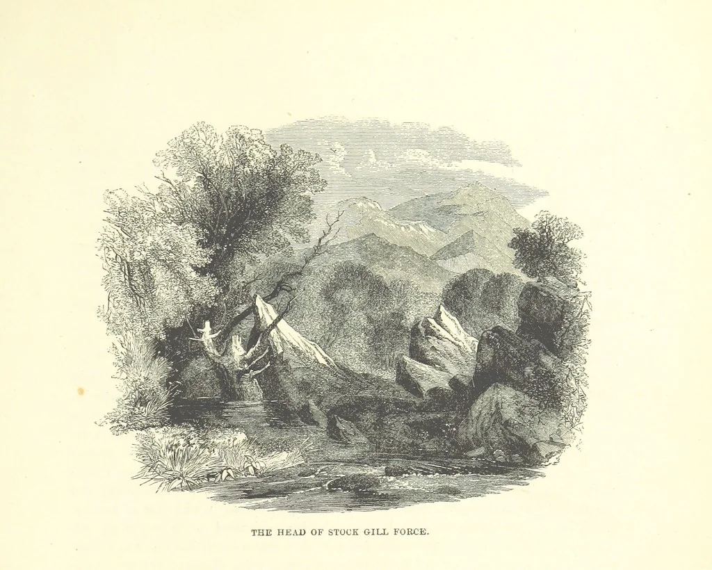 An illustration from Lake Scenery of England, 1859, leaf 15