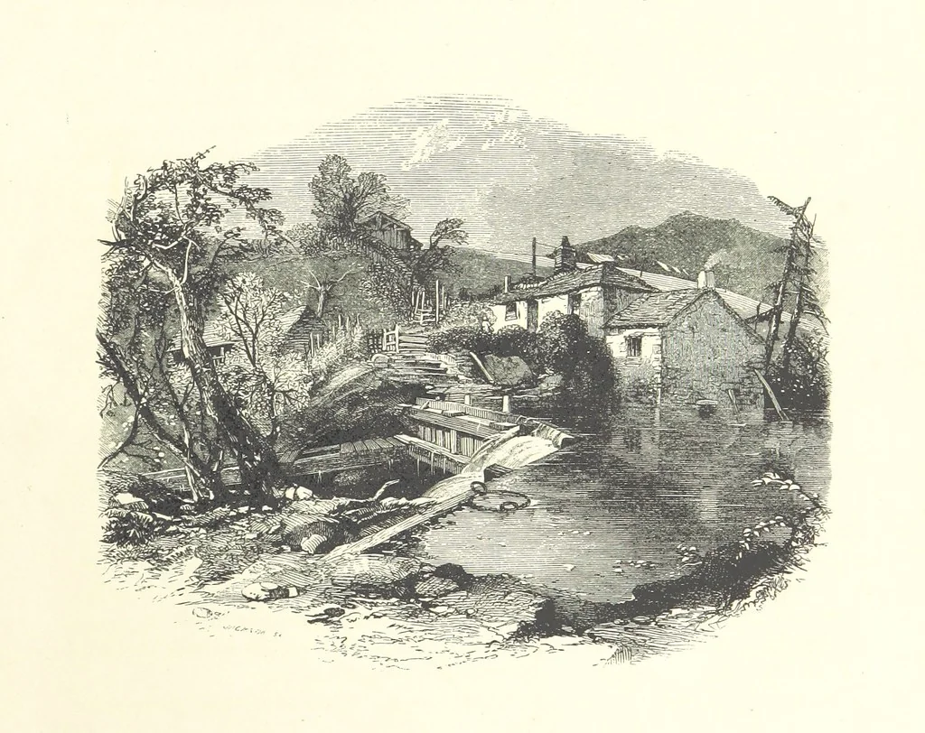 An illustration from Lake Scenery of England, 1859, leaf 21