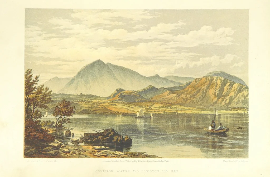 An illustration from Lake Scenery of England, 1859, leaf 27