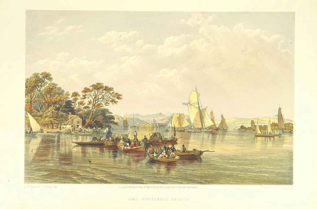 An illustration from Lake Scenery of England, 1859, leaf 35