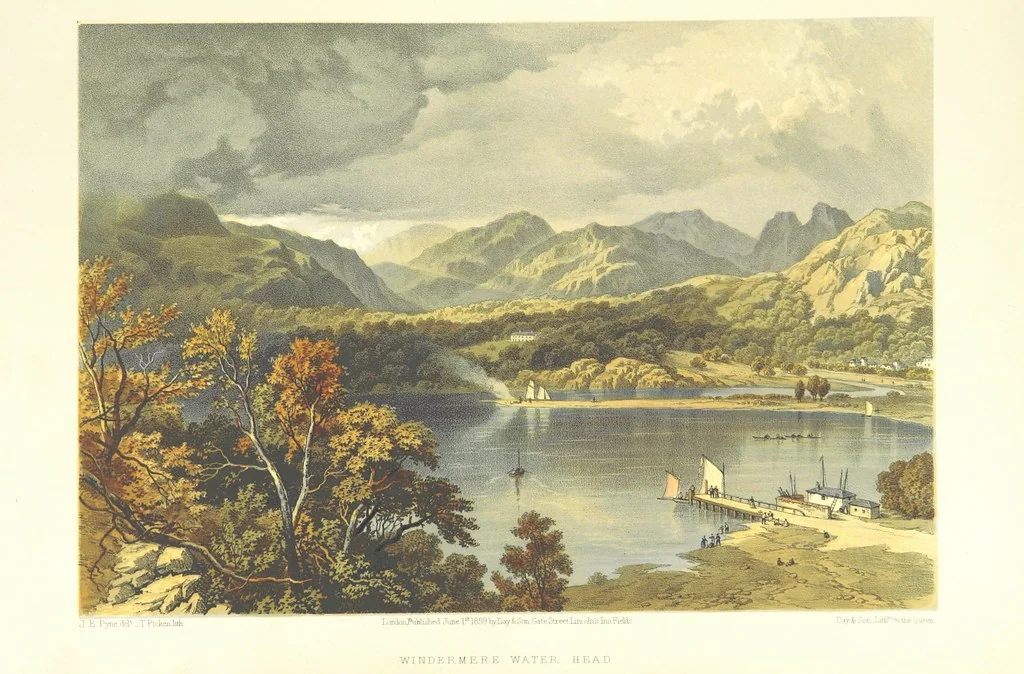 An illustration from Lake Scenery of England, 1859, leaf 43