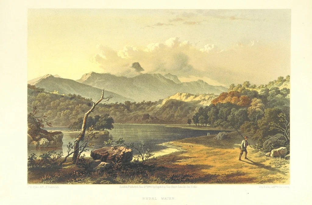 An illustration from Lake Scenery of England, 1859, leaf 47