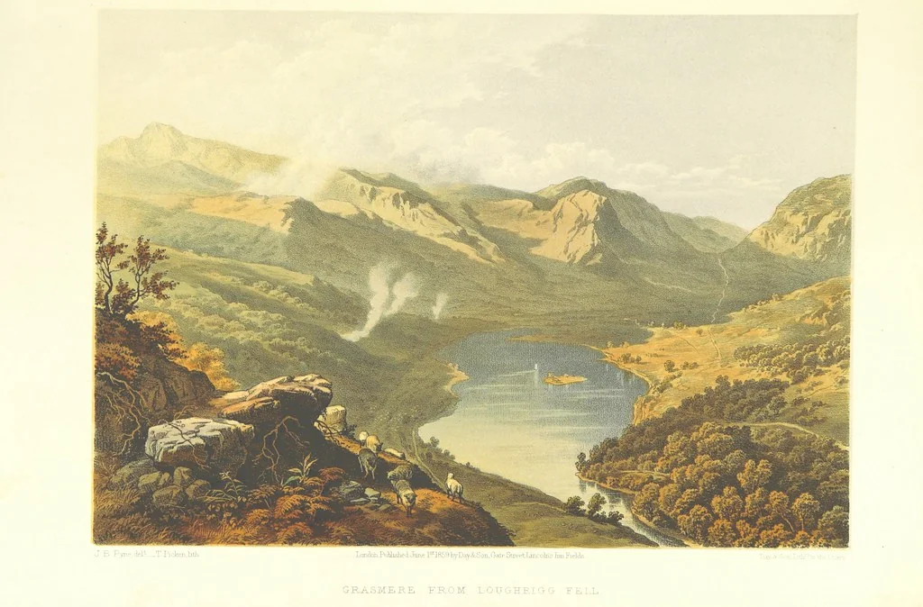 An illustration from Lake Scenery of England, 1859, leaf 51