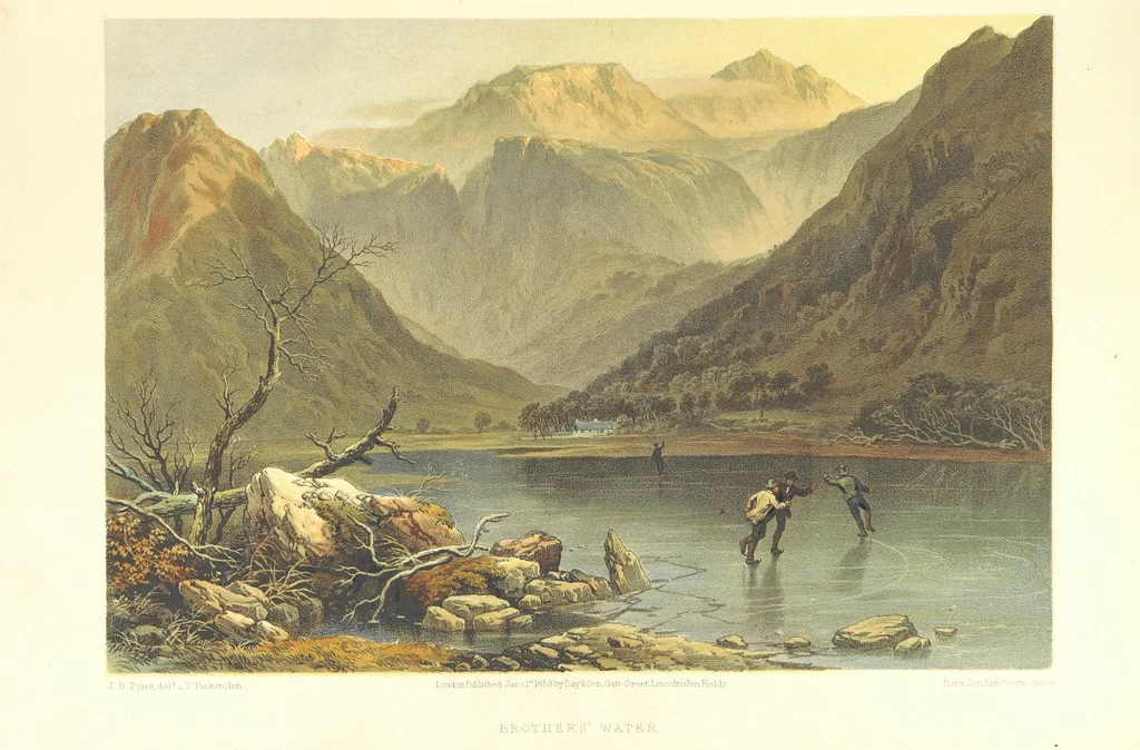An illustration from Lake Scenery of England, 1859, leaf 55