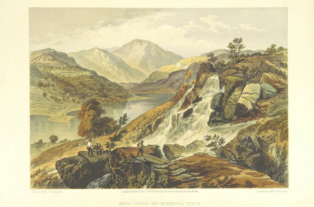 An illustration from Lake Scenery of England, 1859, leaf 59