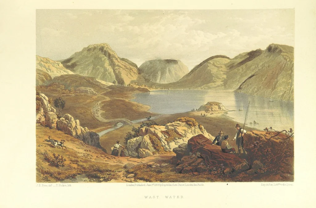 An illustration from Lake Scenery of England, 1859, leaf 75