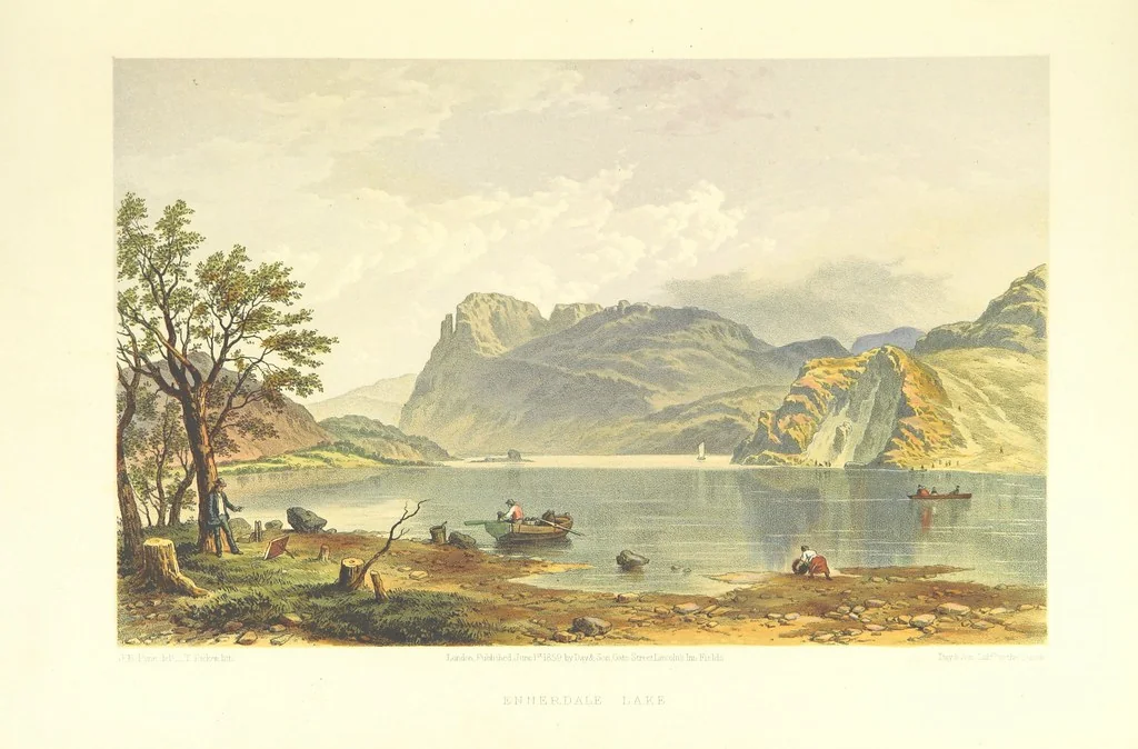 An illustration from Lake Scenery of England, 1859, leaf 83