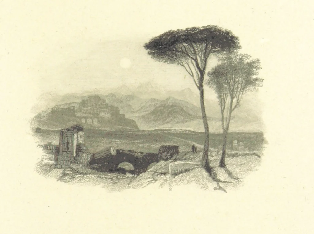 An illustration from Leaves from a Journal [by P. R., i.e. Patrick Robertson, Lord Robertson, illustrated with engravings from the works of several masters, and published at various times, 1844, leaf 109