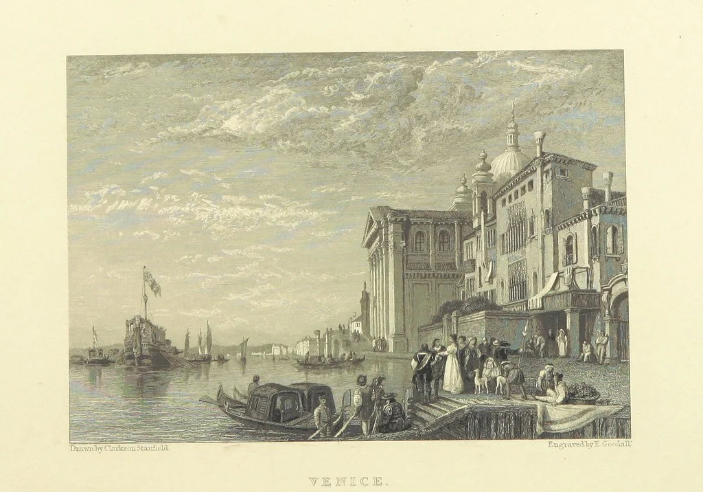 An illustration from Leaves from a Journal [by P. R., i.e. Patrick Robertson, Lord Robertson, illustrated with engravings from the works of several masters, and published at various times, 1844, leaf 44