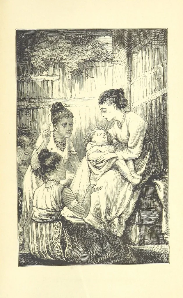 An illustration from The rainbow stories for summer days and winter nights, 1871, leaf 459