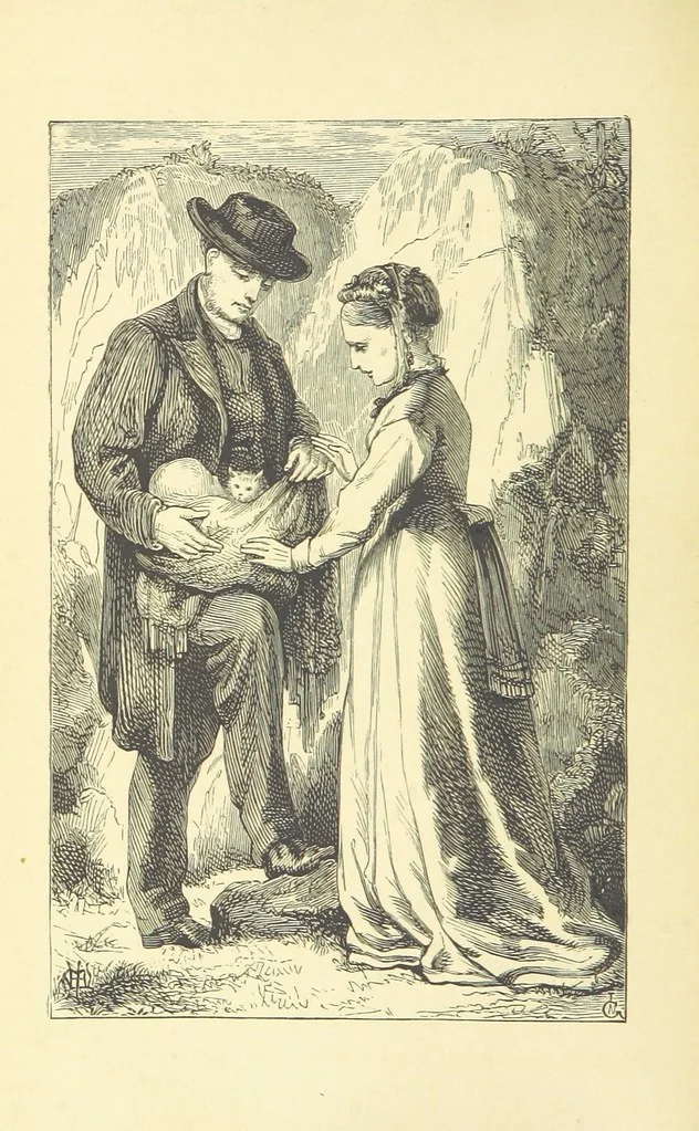 An illustration from The rainbow stories for summer days and winter nights, 1871, leaf 64