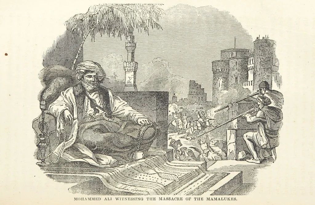 An illustration from The Handwriting of God in Egypt, Sinai, and the Holy Land: the records of a journey from the great Valley of the West to the Sacred Places of the East. ... With maps, diagrams, and ... illustrations, 1867, leaf 213
