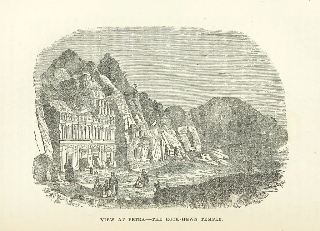An illustration from The Handwriting of God in Egypt, Sinai, and the Holy Land: the records of a journey from the great Valley of the West to the Sacred Places of the East. ... With maps, diagrams, and ... illustrations, 1867, leaf 347