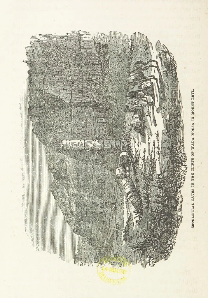 An illustration from The Handwriting of God in Egypt, Sinai, and the Holy Land: the records of a journey from the great Valley of the West to the Sacred Places of the East. ... With maps, diagrams, and ... illustrations, 1867, leaf 348