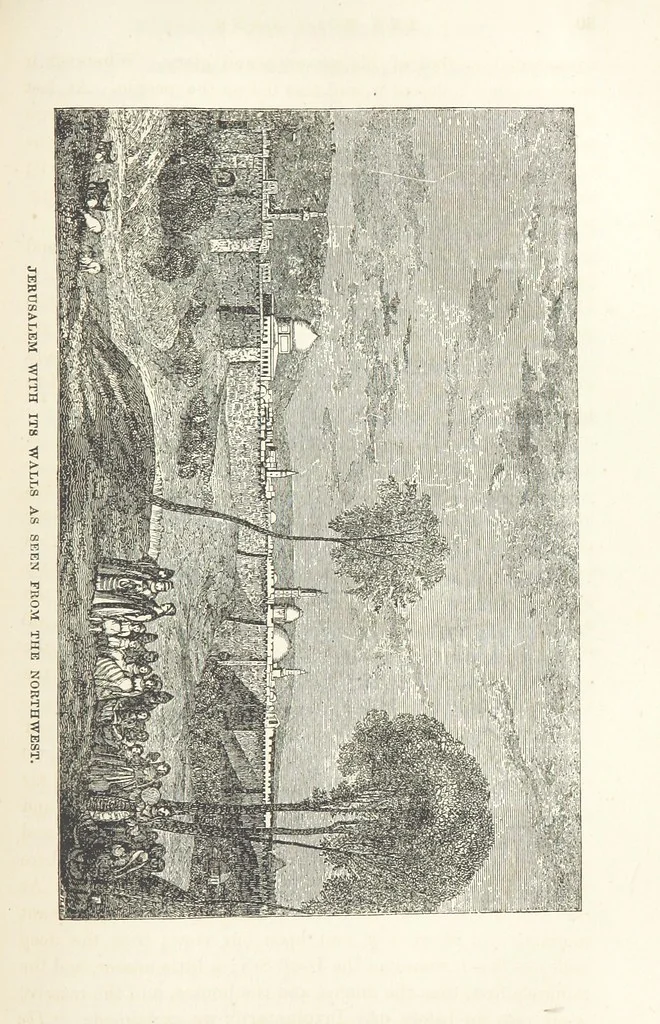 An illustration from The Handwriting of God in Egypt, Sinai, and the Holy Land: the records of a journey from the great Valley of the West to the Sacred Places of the East. ... With maps, diagrams, and ... illustrations, 1867, leaf 397