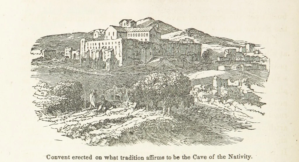 An illustration from The Handwriting of God in Egypt, Sinai, and the Holy Land: the records of a journey from the great Valley of the West to the Sacred Places of the East. ... With maps, diagrams, and ... illustrations, 1867, leaf 558