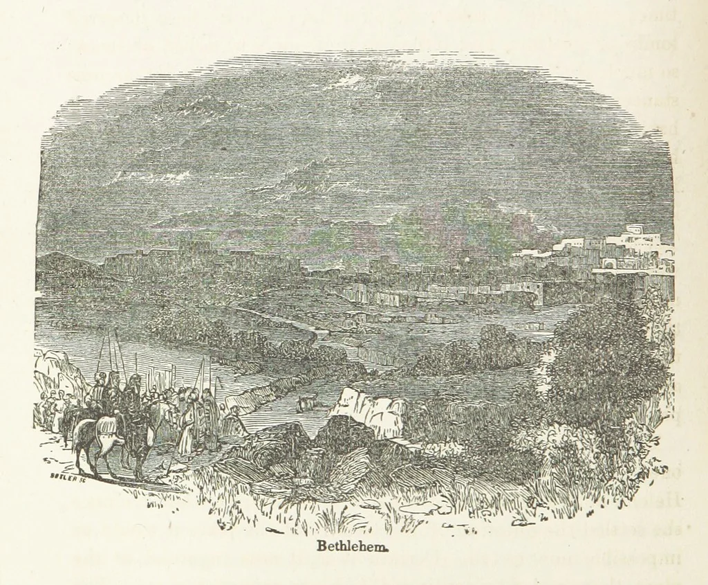 An illustration from The Handwriting of God in Egypt, Sinai, and the Holy Land: the records of a journey from the great Valley of the West to the Sacred Places of the East. ... With maps, diagrams, and ... illustrations, 1867, leaf 558