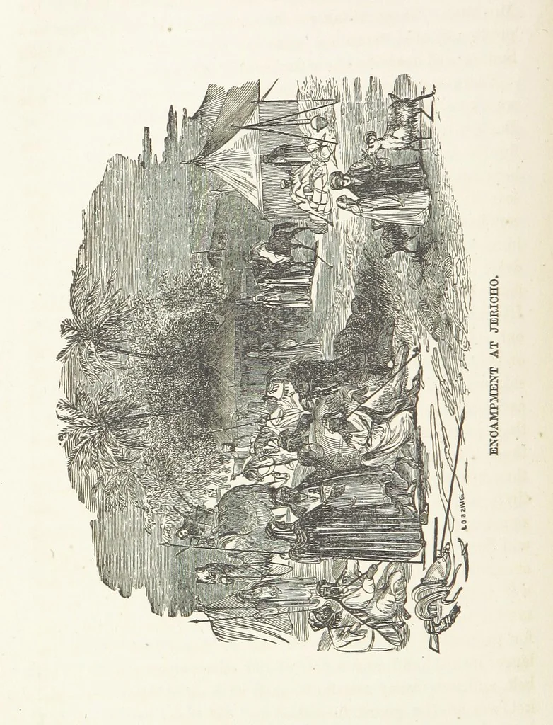 An illustration from The Handwriting of God in Egypt, Sinai, and the Holy Land: the records of a journey from the great Valley of the West to the Sacred Places of the East. ... With maps, diagrams, and ... illustrations, 1867, leaf 594