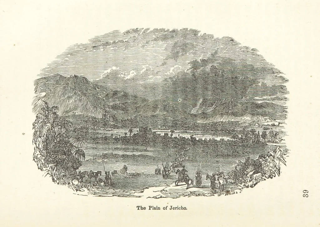 An illustration from The Handwriting of God in Egypt, Sinai, and the Holy Land: the records of a journey from the great Valley of the West to the Sacred Places of the East. ... With maps, diagrams, and ... illustrations, 1867, leaf 619