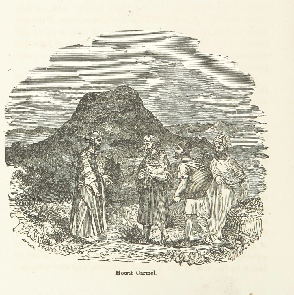 An illustration from The Handwriting of God in Egypt, Sinai, and the Holy Land: the records of a journey from the great Valley of the West to the Sacred Places of the East. ... With maps, diagrams, and ... illustrations, 1867, leaf 686