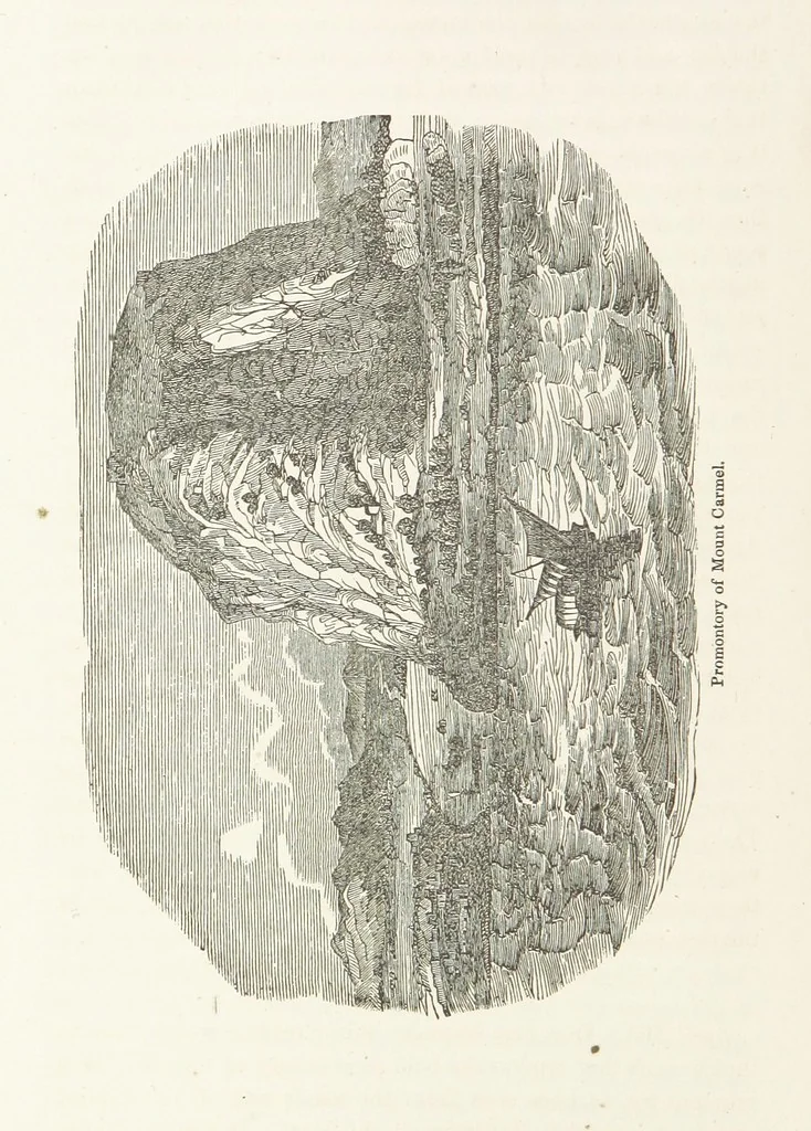 An illustration from The Handwriting of God in Egypt, Sinai, and the Holy Land: the records of a journey from the great Valley of the West to the Sacred Places of the East. ... With maps, diagrams, and ... illustrations, 1867, leaf 692
