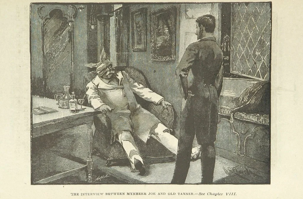 An illustration from Mynheer Joe. A semi-humorous story of love and adventure. Illustrated, 1893, leaf 103