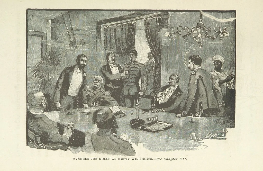 An illustration from Mynheer Joe. A semi-humorous story of love and adventure. Illustrated, 1893, leaf 155