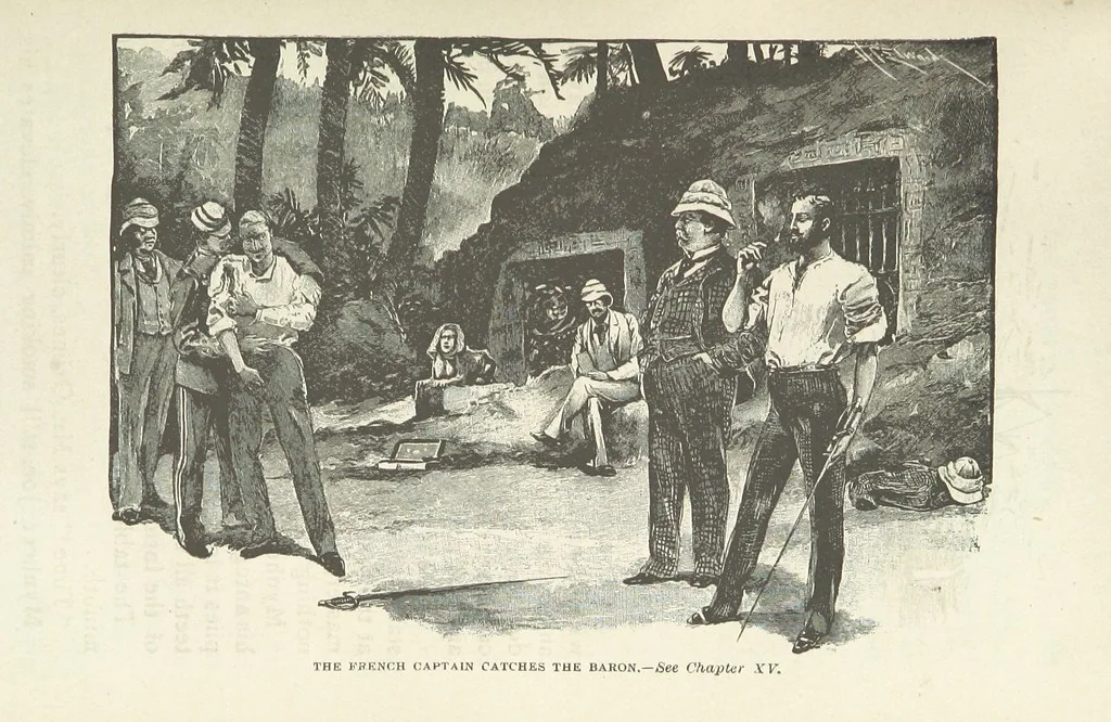 An illustration from Mynheer Joe. A semi-humorous story of love and adventure. Illustrated, 1893, leaf 193