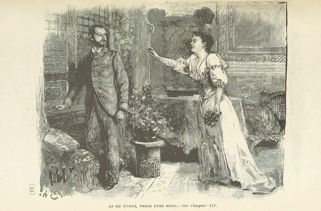 An illustration from Mynheer Joe. A semi-humorous story of love and adventure. Illustrated, 1893, leaf 39