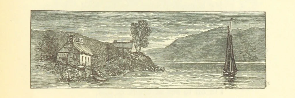 An illustration from Winter Scenes and other poems, 1884, leaf 81
