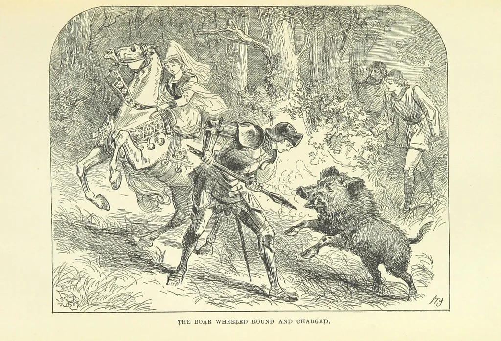 An illustration from The Goldsmith's Ward: a tale of London City in the 15th century ... With ... illustrations, 1891, leaf 105