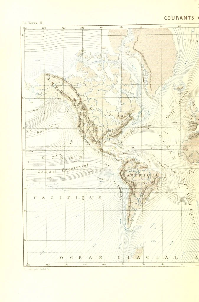 An illustration from La Terre: description des phénomènes de la vie du globe. I. Les Continents. II. L'Ocean, l'Atmosphere, la Vie, 1868, leaf 134