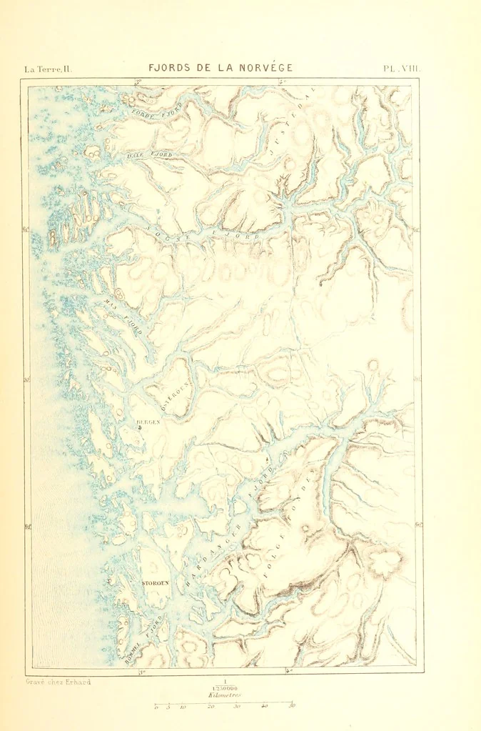 An illustration from La Terre: description des phénomènes de la vie du globe. I. Les Continents. II. L'Ocean, l'Atmosphere, la Vie, 1868, leaf 207