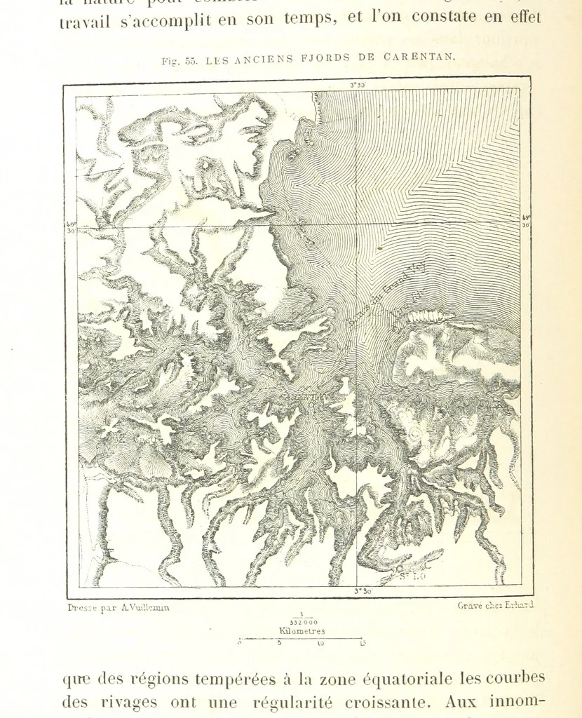 An illustration from La Terre: description des phénomènes de la vie du globe. I. Les Continents. II. L'Ocean, l'Atmosphere, la Vie, 1868, leaf 220