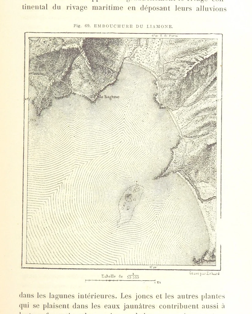 An illustration from La Terre: description des phénomènes de la vie du globe. I. Les Continents. II. L'Ocean, l'Atmosphere, la Vie, 1868, leaf 255