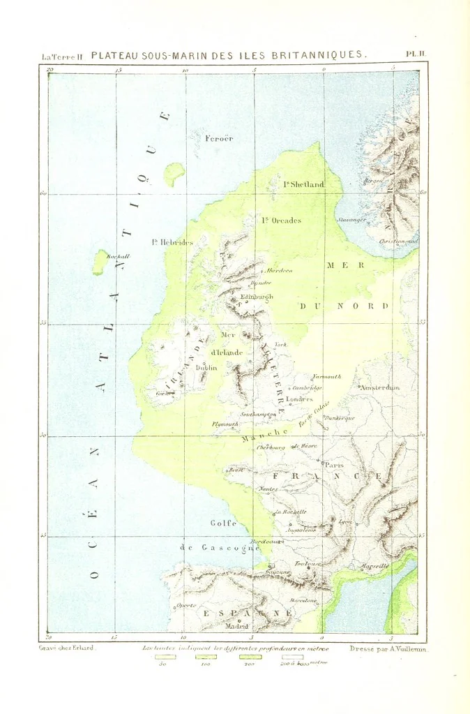 An illustration from La Terre: description des phénomènes de la vie du globe. I. Les Continents. II. L'Ocean, l'Atmosphere, la Vie, 1868, leaf 38