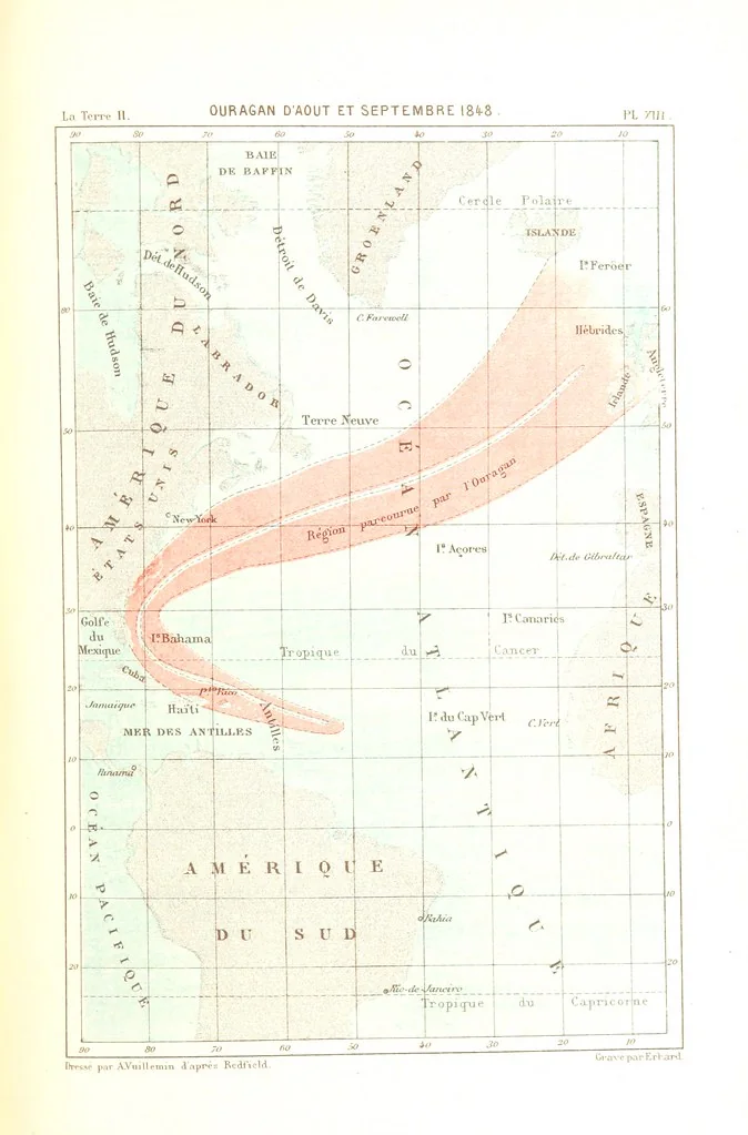 An illustration from La Terre: description des phénomènes de la vie du globe. I. Les Continents. II. L'Ocean, l'Atmosphere, la Vie, 1868, leaf 415