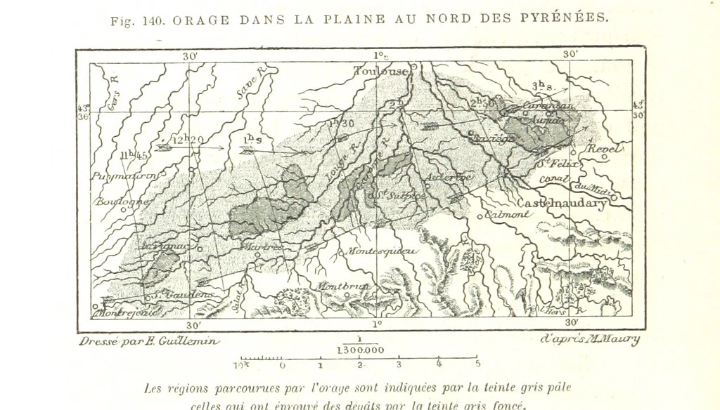 An illustration from La Terre: description des phénomènes de la vie du globe. I. Les Continents. II. L'Ocean, l'Atmosphere, la Vie, 1868, leaf 488