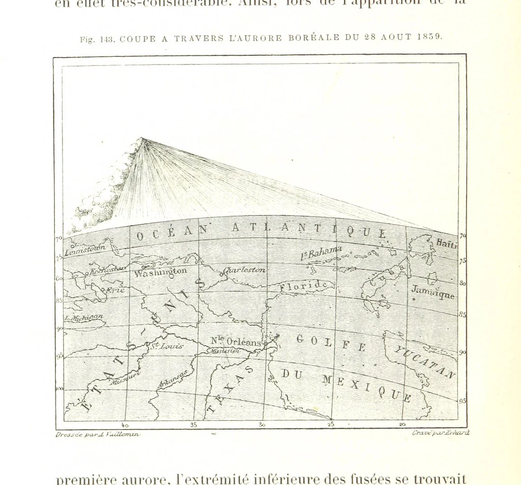 An illustration from La Terre: description des phénomènes de la vie du globe. I. Les Continents. II. L'Ocean, l'Atmosphere, la Vie, 1868, leaf 498