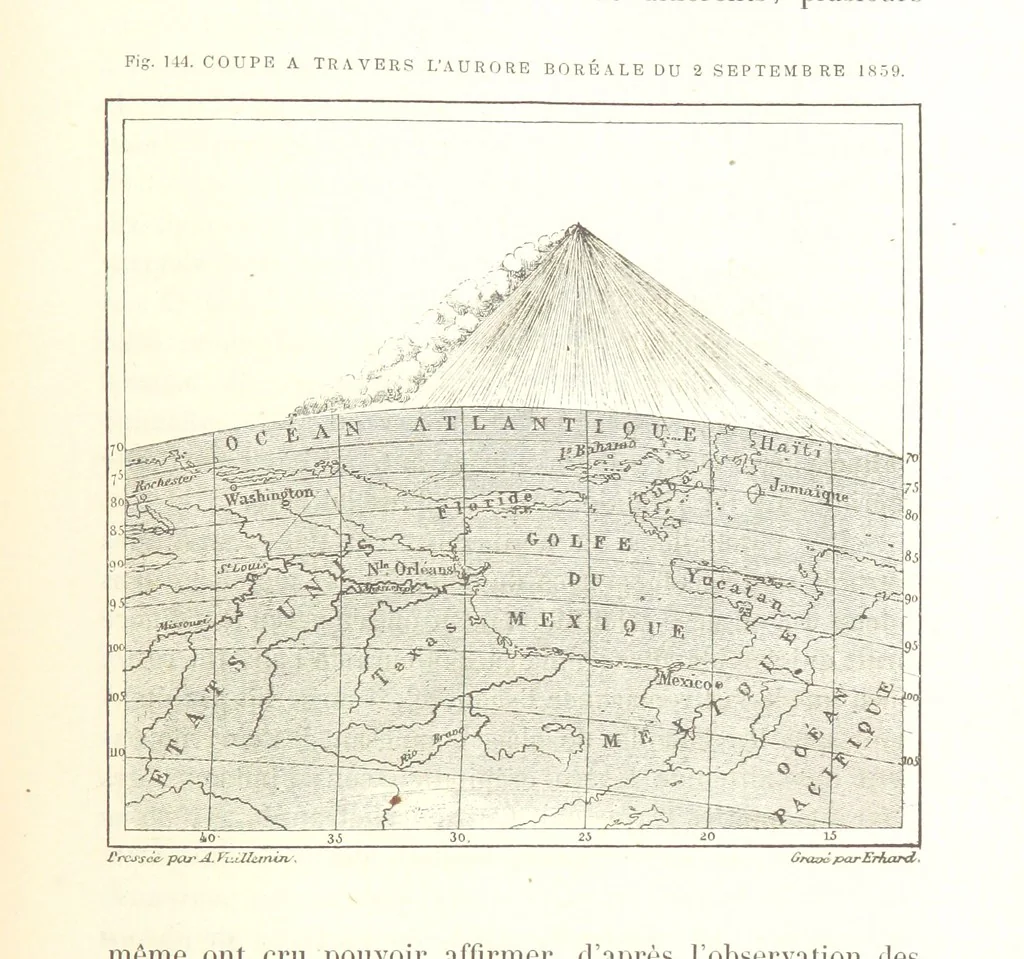 An illustration from La Terre: description des phénomènes de la vie du globe. I. Les Continents. II. L'Ocean, l'Atmosphere, la Vie, 1868, leaf 499