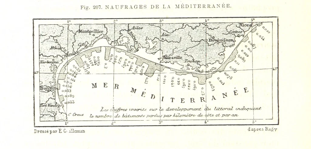 An illustration from La Terre: description des phénomènes de la vie du globe. I. Les Continents. II. L'Ocean, l'Atmosphere, la Vie, 1868, leaf 828