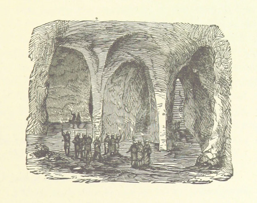 An illustration from Antiquities of the Orient unveiled, containing a concise description of King Solomon's cities, together with those of forty of the most ancient and renowned cities of the East ... With two ... lithographs, and ninety ... engravings, 1874, leaf 115