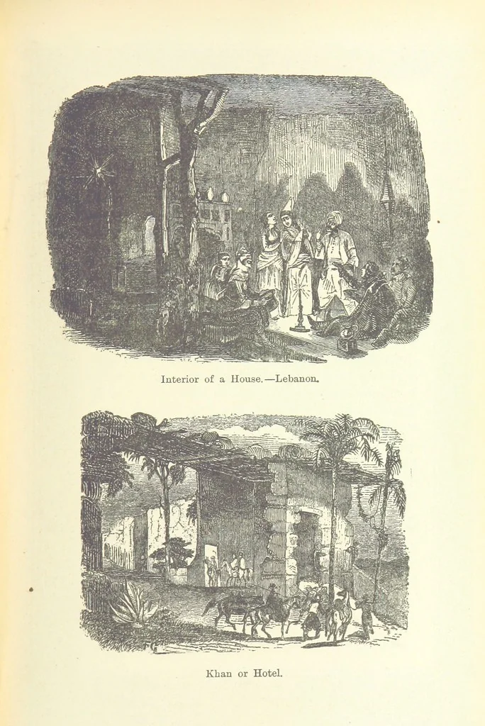 An illustration from Antiquities of the Orient unveiled, containing a concise description of King Solomon's cities, together with those of forty of the most ancient and renowned cities of the East ... With two ... lithographs, and ninety ... engravings, 1874, leaf 221