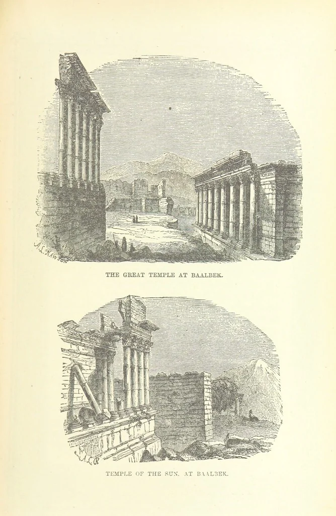 An illustration from Antiquities of the Orient unveiled, containing a concise description of King Solomon's cities, together with those of forty of the most ancient and renowned cities of the East ... With two ... lithographs, and ninety ... engravings, 1874, leaf 253
