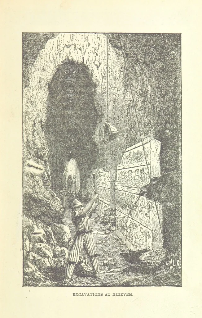 An illustration from Antiquities of the Orient unveiled, containing a concise description of King Solomon's cities, together with those of forty of the most ancient and renowned cities of the East ... With two ... lithographs, and ninety ... engravings, 1874, leaf 299