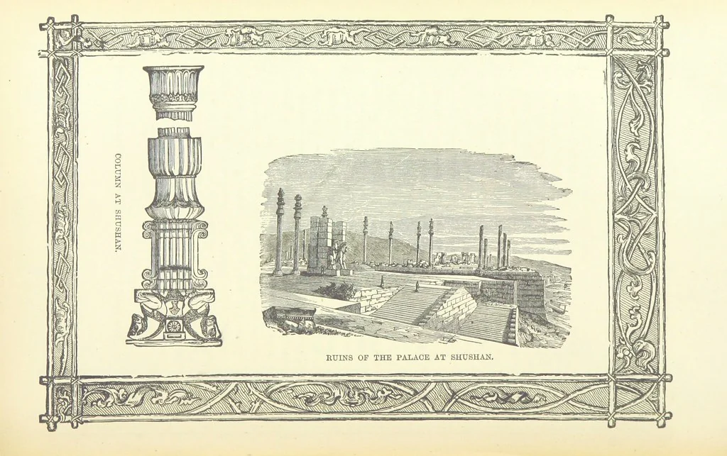 An illustration from Antiquities of the Orient unveiled, containing a concise description of King Solomon's cities, together with those of forty of the most ancient and renowned cities of the East ... With two ... lithographs, and ninety ... engravings, 1874, leaf 361